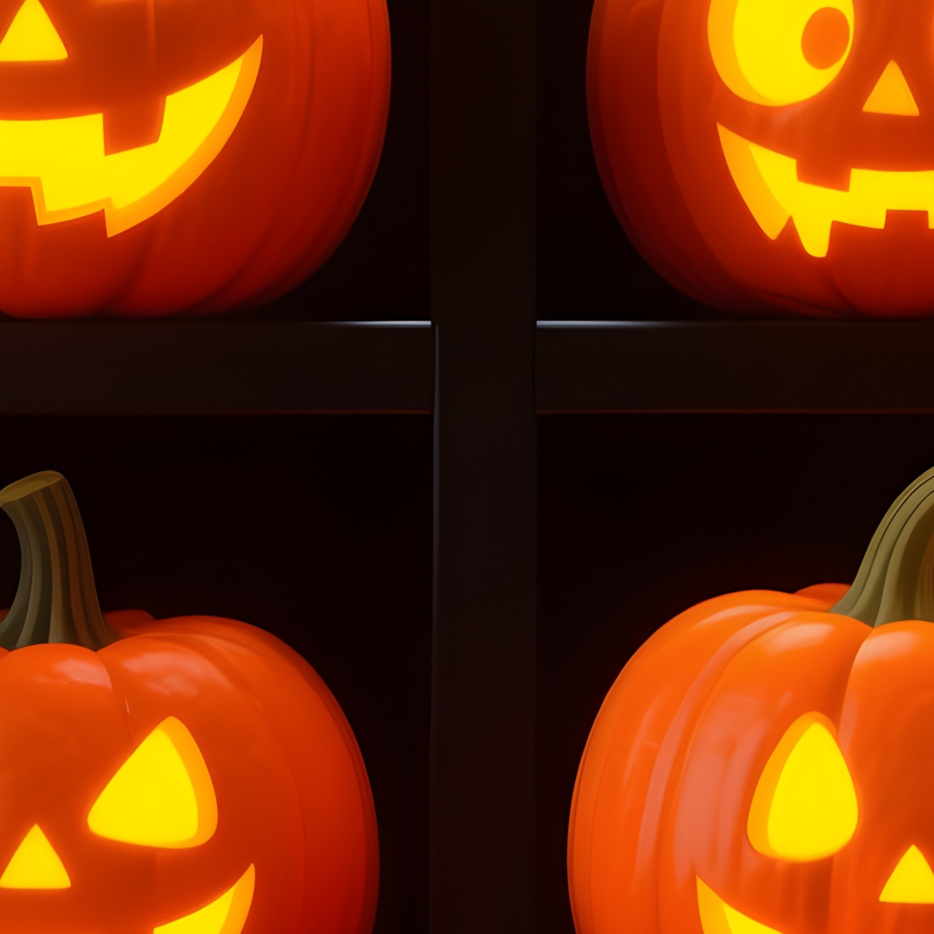 Collection Of Carved Pumpkins Halloween Pumpkin Carving - Full Resolution Quality Preview