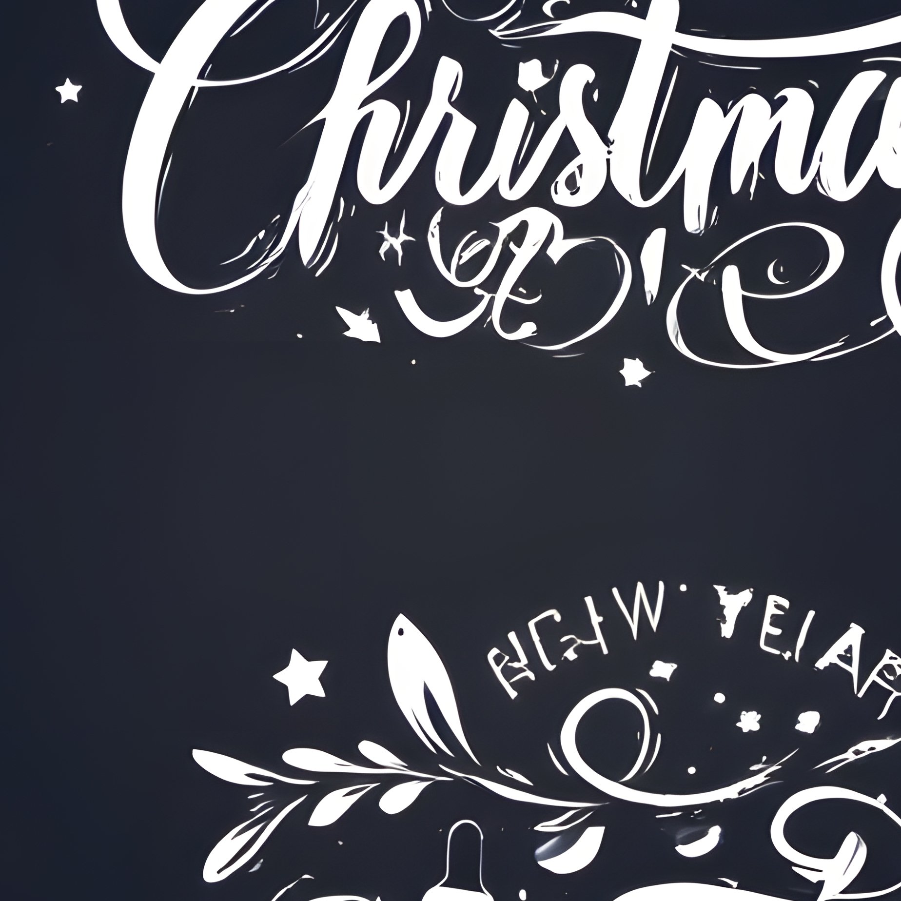 Collection Of Christmas Themed Typographic Designs Christmas New - Full Resolution Quality Preview