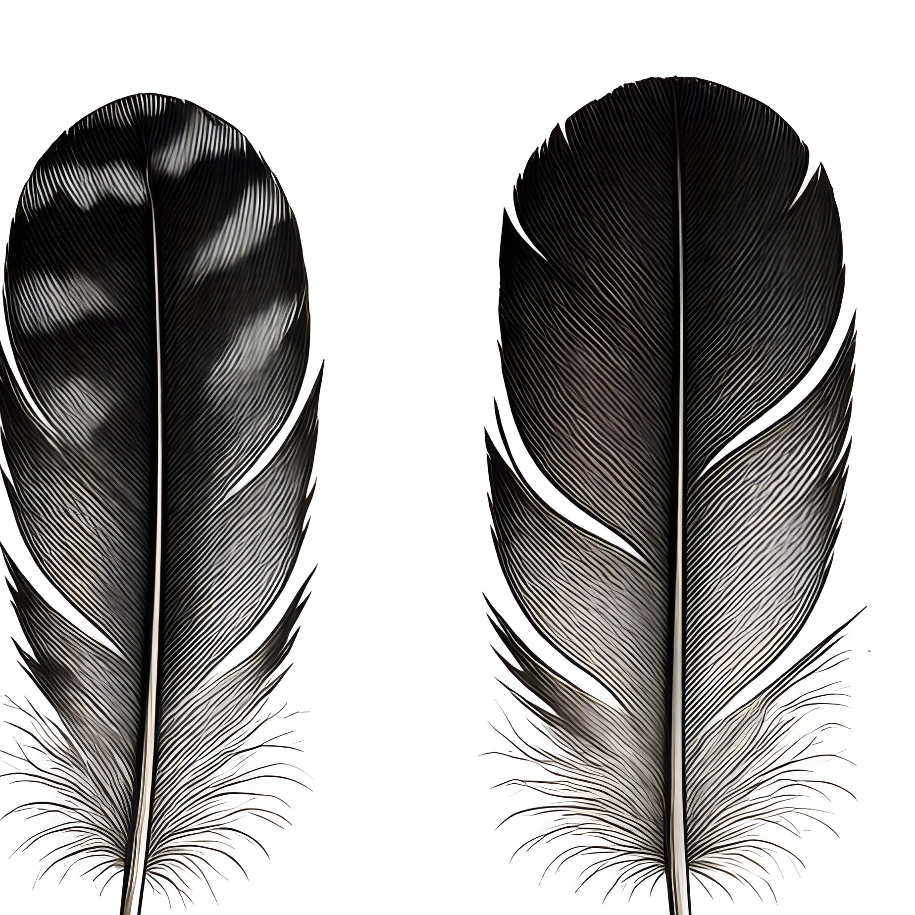Collection Of Feathers Feathers Drawing - Full Resolution Quality Preview