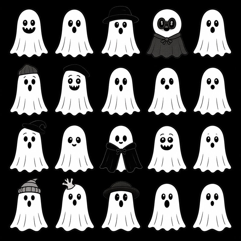 Collection Of Ghost Illustrations Ghosts Cartoon