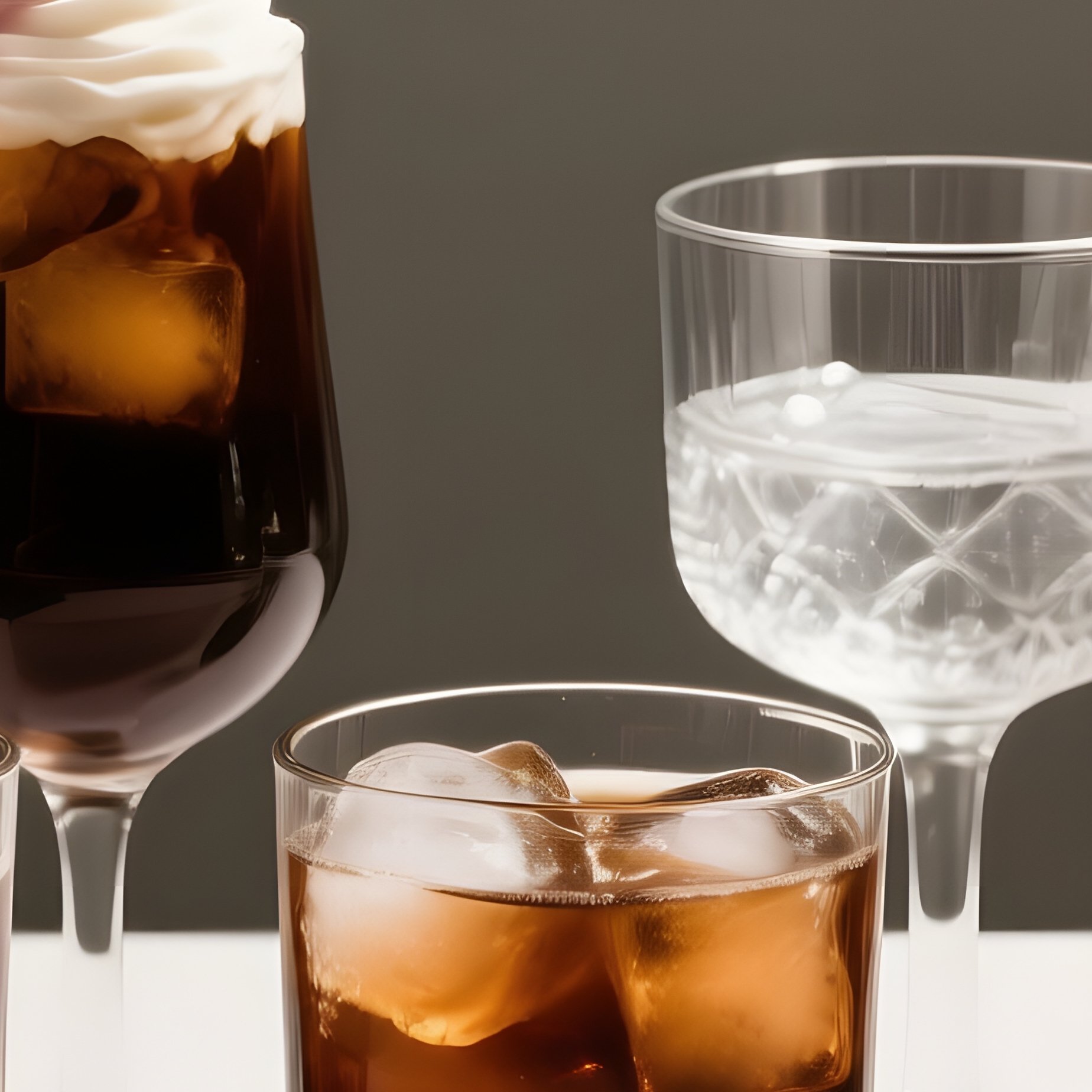 Collection Of Glasses Containing Beverages Drinks Glasses - Full Resolution Quality Preview