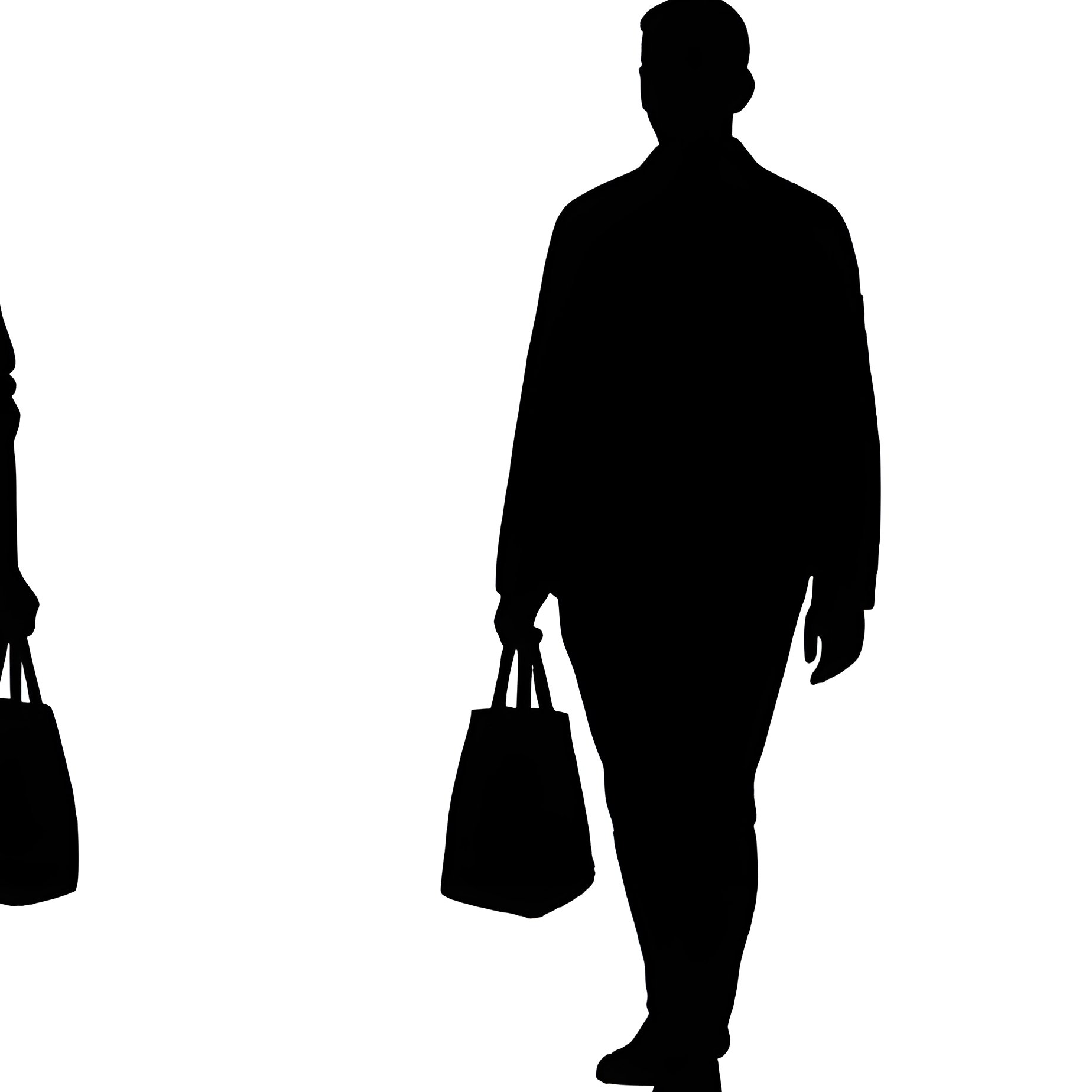 Collection Of Human Silhouettes Silhouette Human Figures - Full Resolution Quality Preview