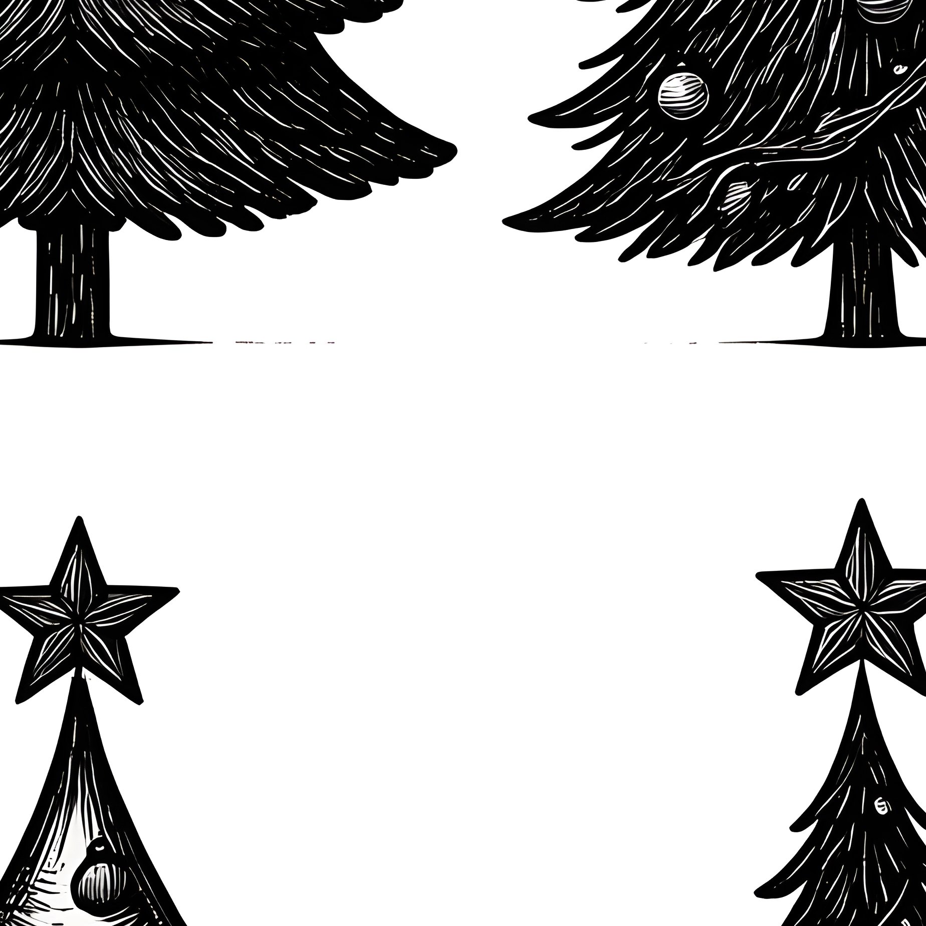 Collection Of Stylized Christmas Trees Christmas Trees - Full Resolution Quality Preview