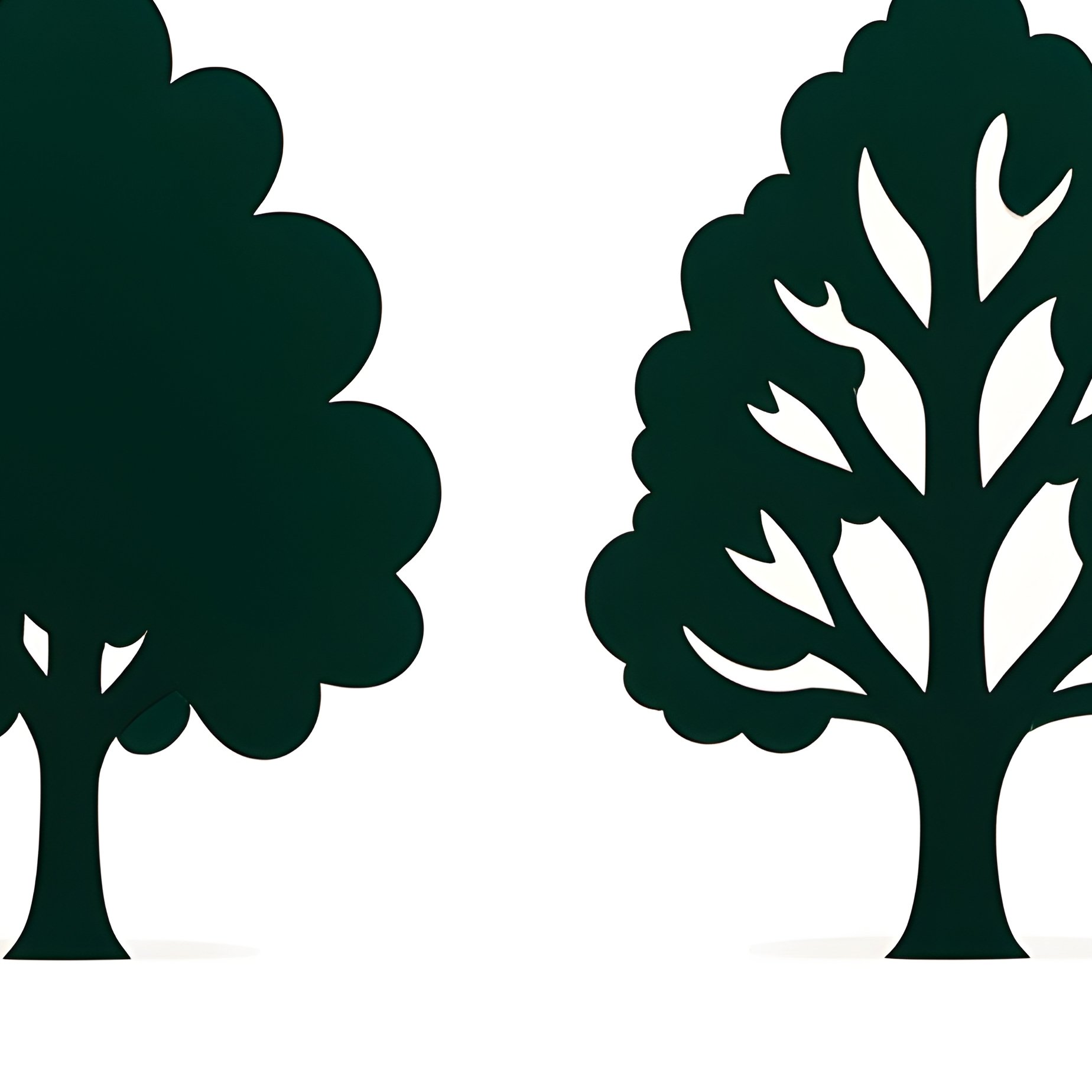 Collection Of Tree Silhouettes Trees Silhouettes - Full Resolution Quality Preview