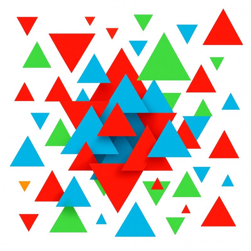 Colorful Geometric Triangles Geometric Triangles