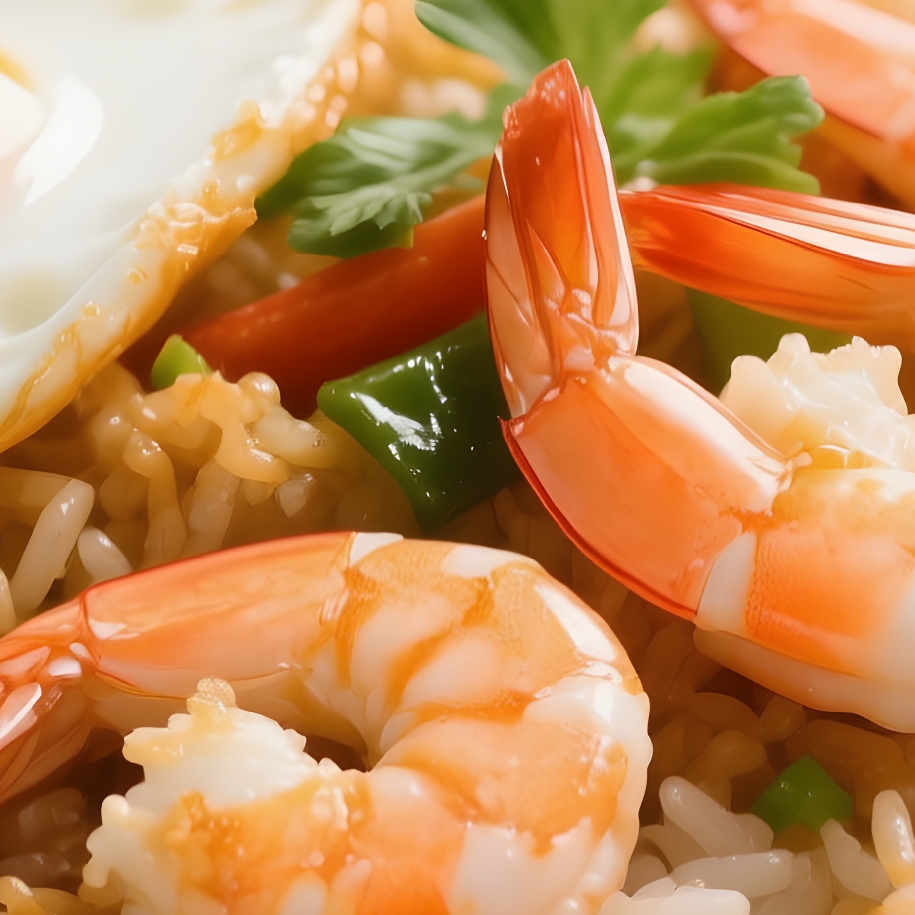 Cơm Chiên Dương Châu Vietnamese Style Fried Rice With Shrimp, Egg, And Vegetables - Full Resolution Quality Preview