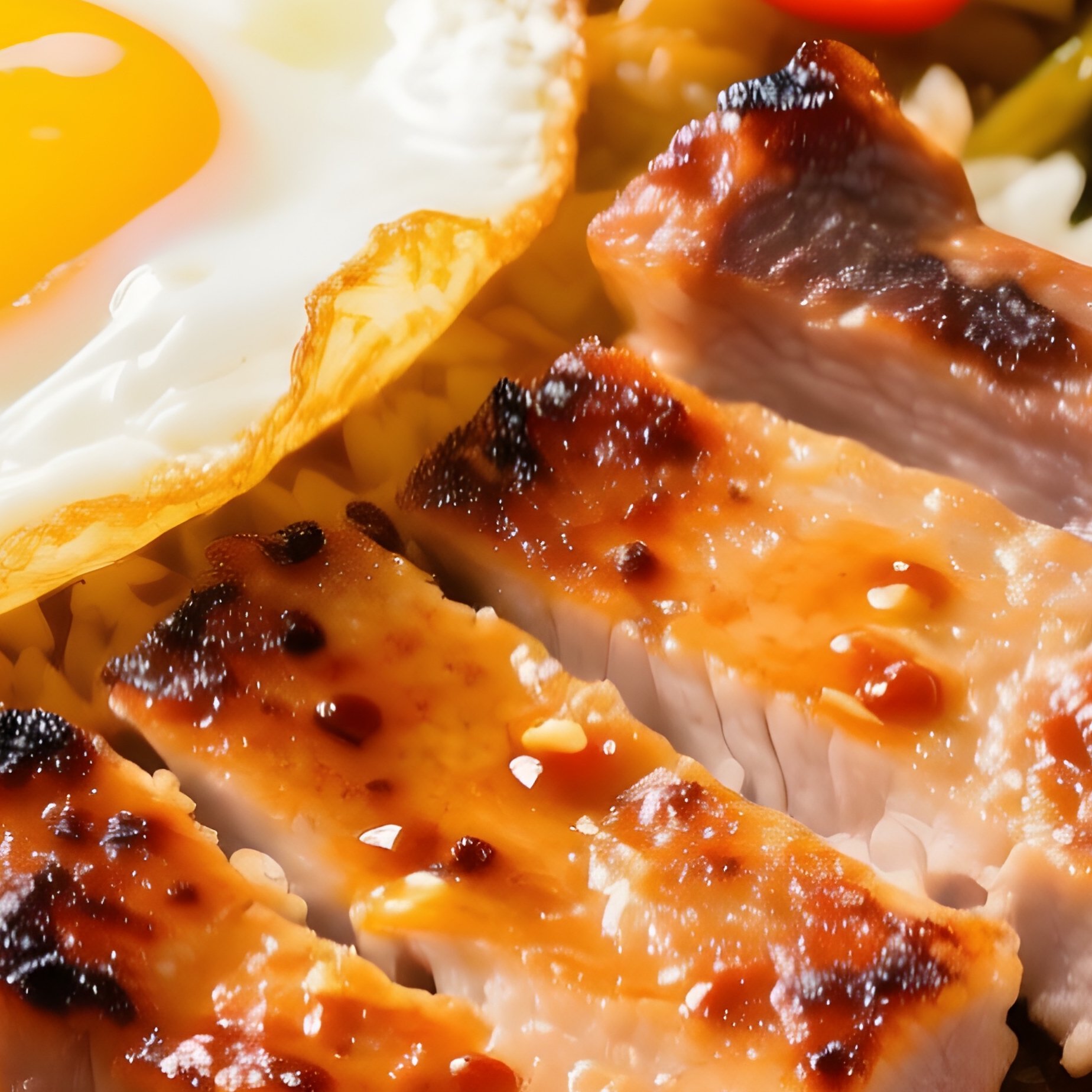 Com Tam Broken Rice With Grilled Pork Fried Egg Pickled Vegetables And Fish Sauce - Full Resolution Quality Preview