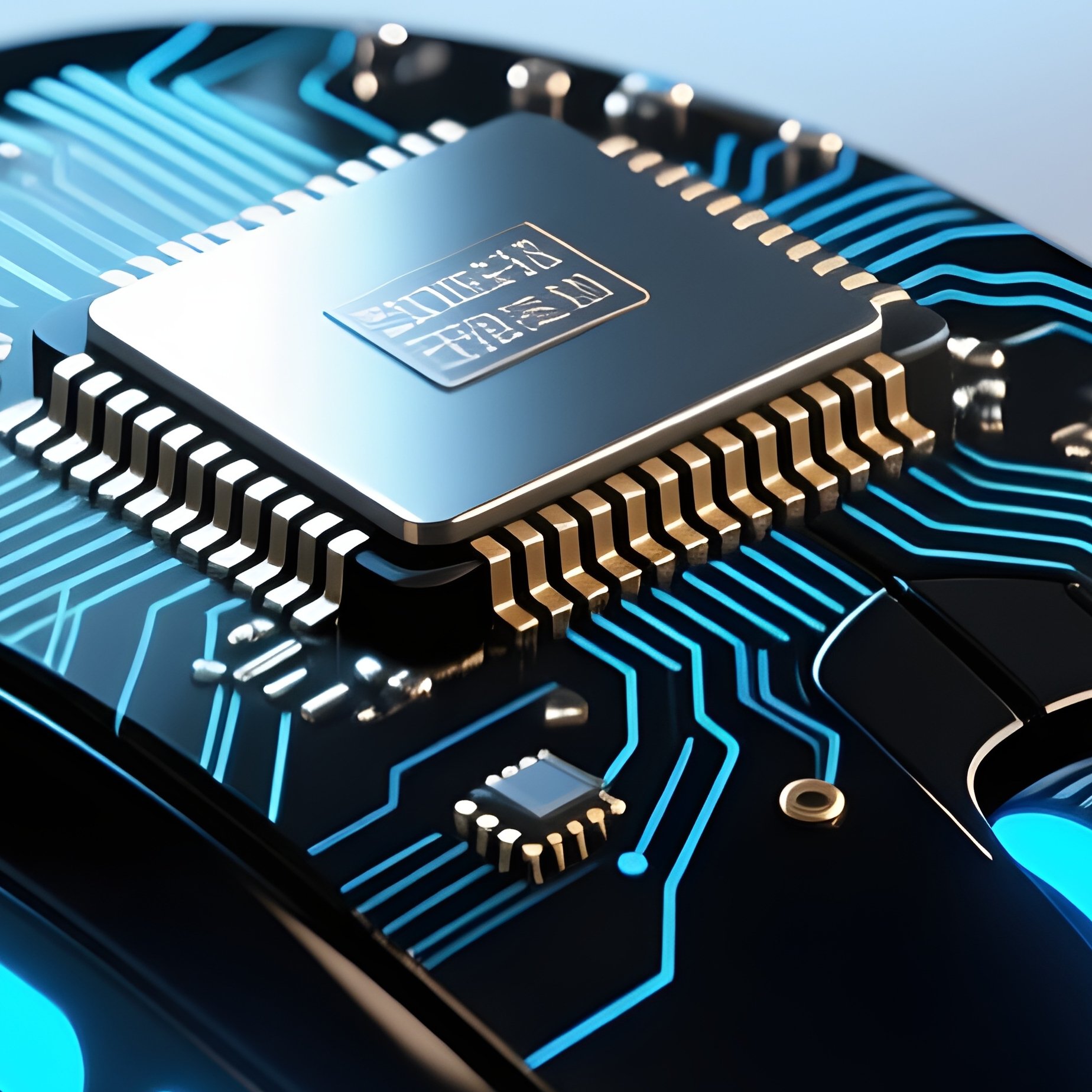 Computer Chip Mouse Giant Black Processor - Full Resolution Quality Preview