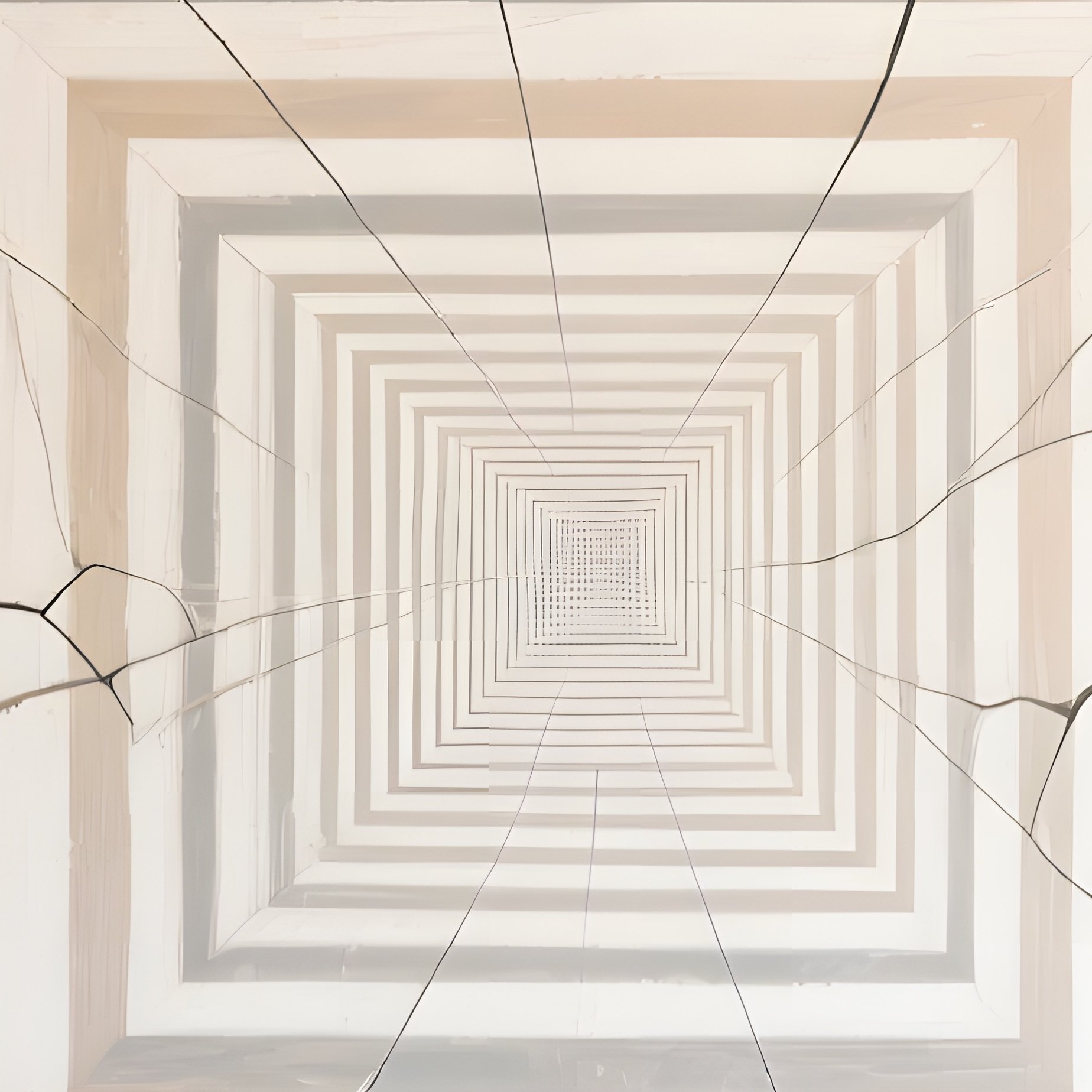 Conceptual Art Piece With Illusion Of Depth And Perspective - Full Resolution Quality Preview