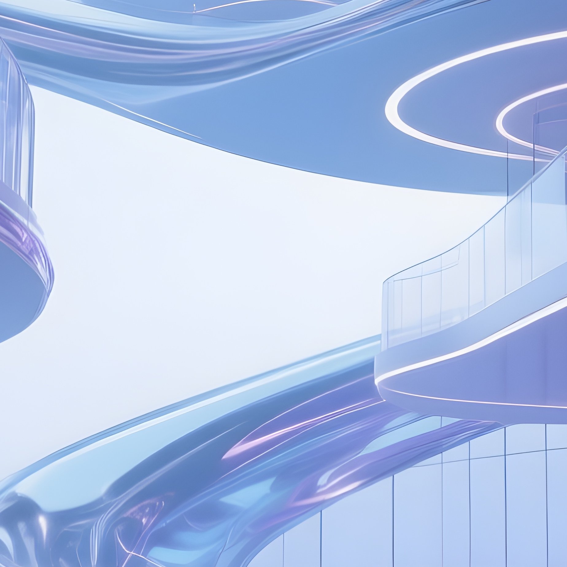 Conceptual Artistic Abstract Architecture With Fluid Forms - Full Resolution Quality Preview