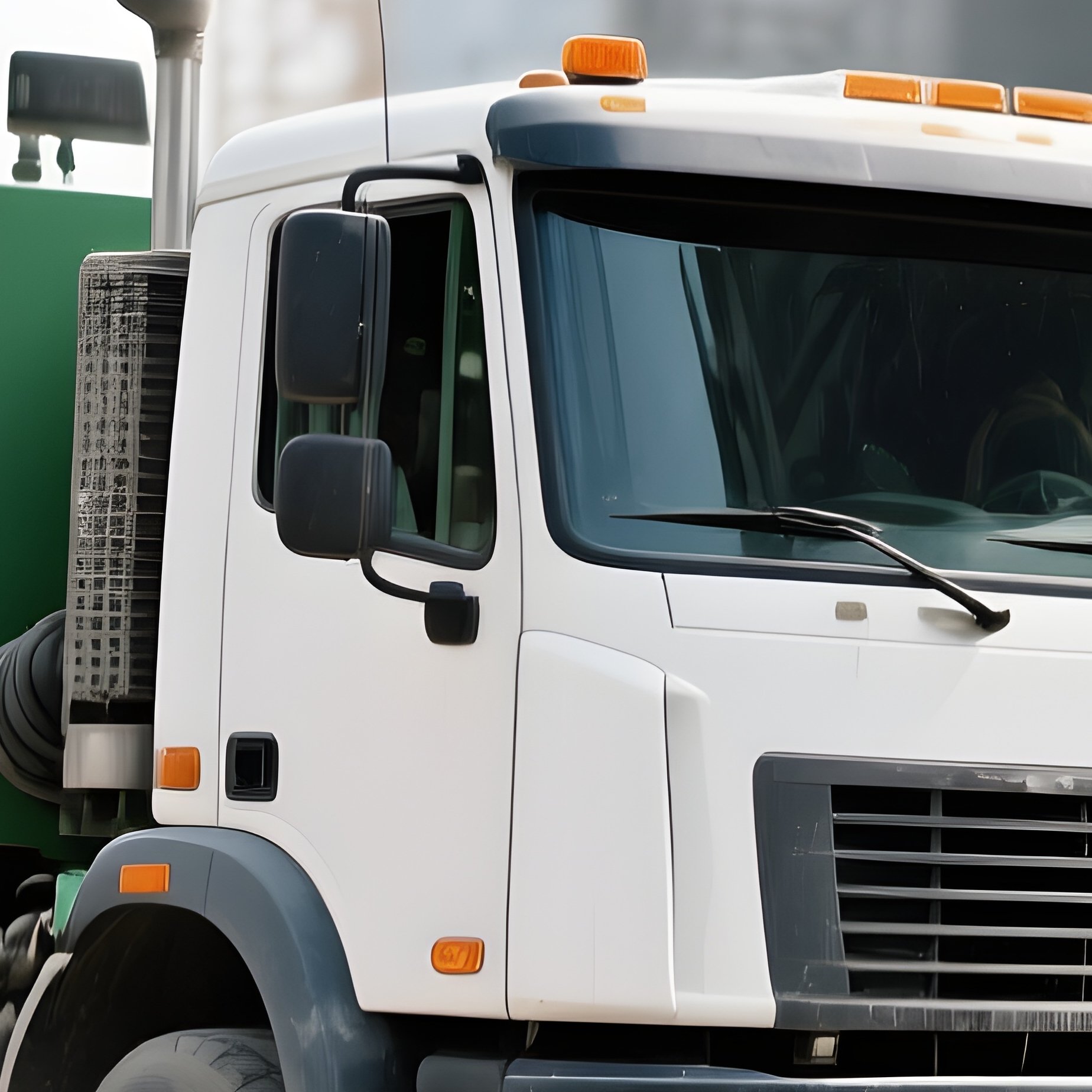 Concrete Pump Truck Extending Arm Across Site - Full Resolution Quality Preview