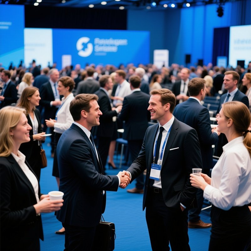 Conference Networking Crowd Meeting