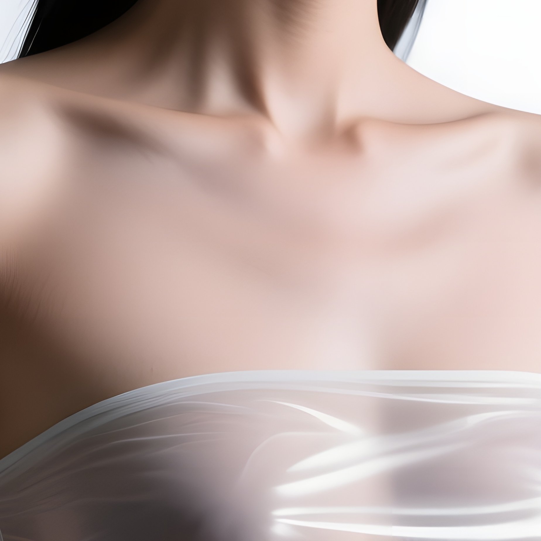 Connected Control Woman With Translucent Material - Full Resolution Quality Preview