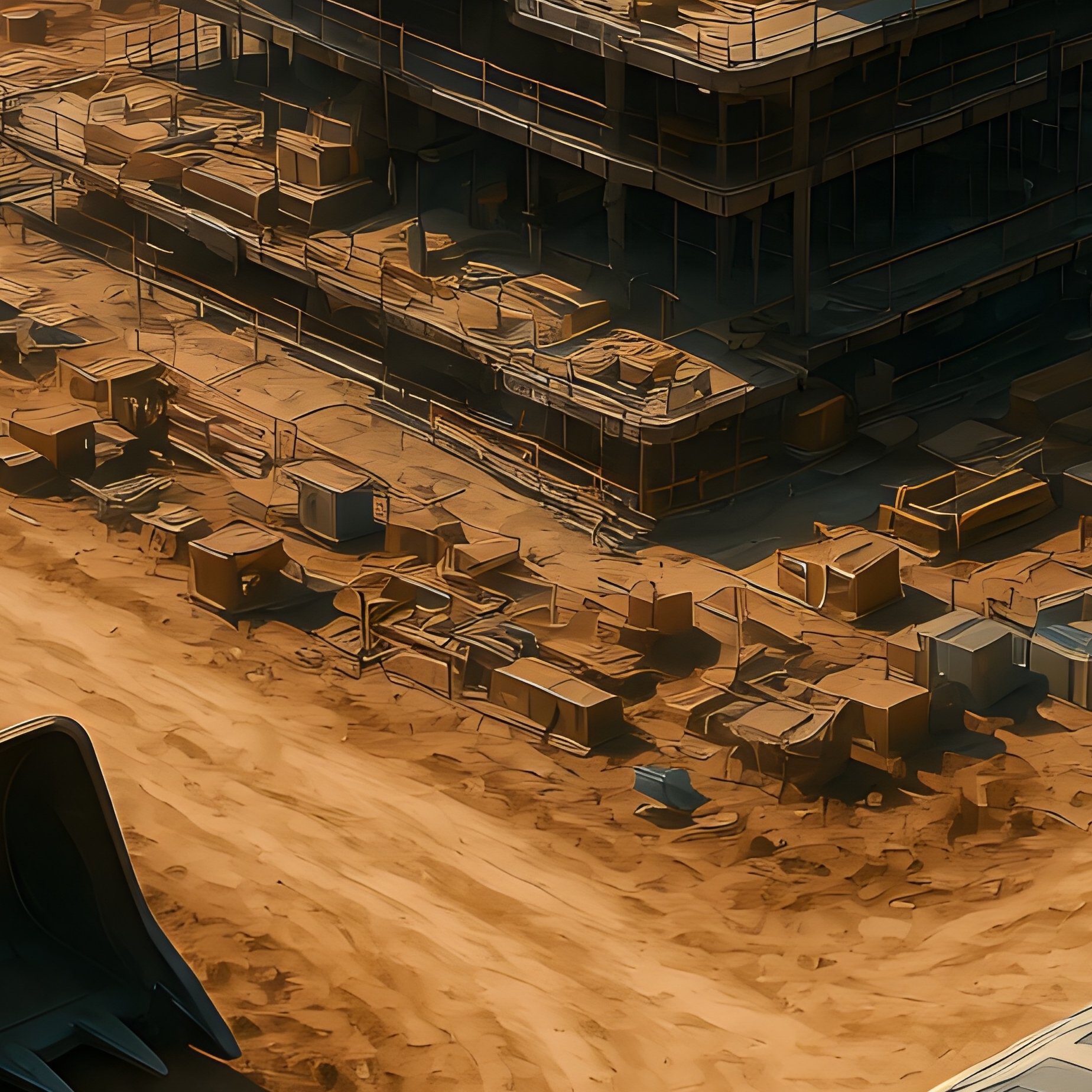 Construction Site Science Fiction Photorealistic - Full Resolution Quality Preview