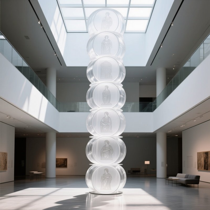 Contemporary Museum Atrium Transparent Discs