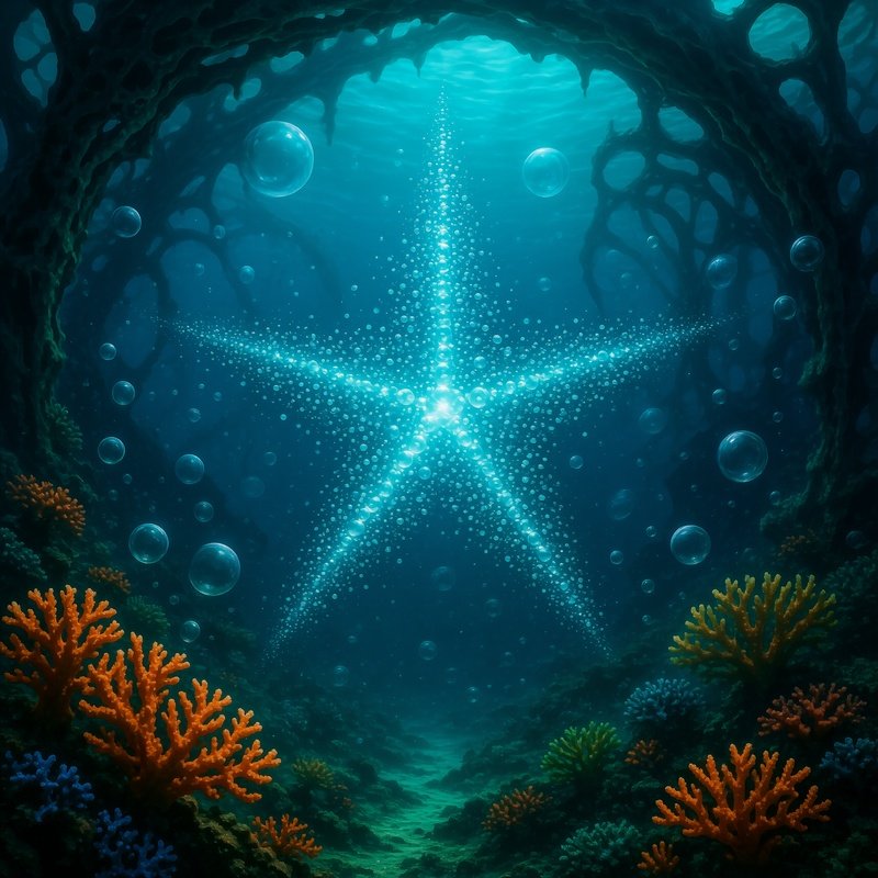 Coral Bubble Stars Underwater Image 2