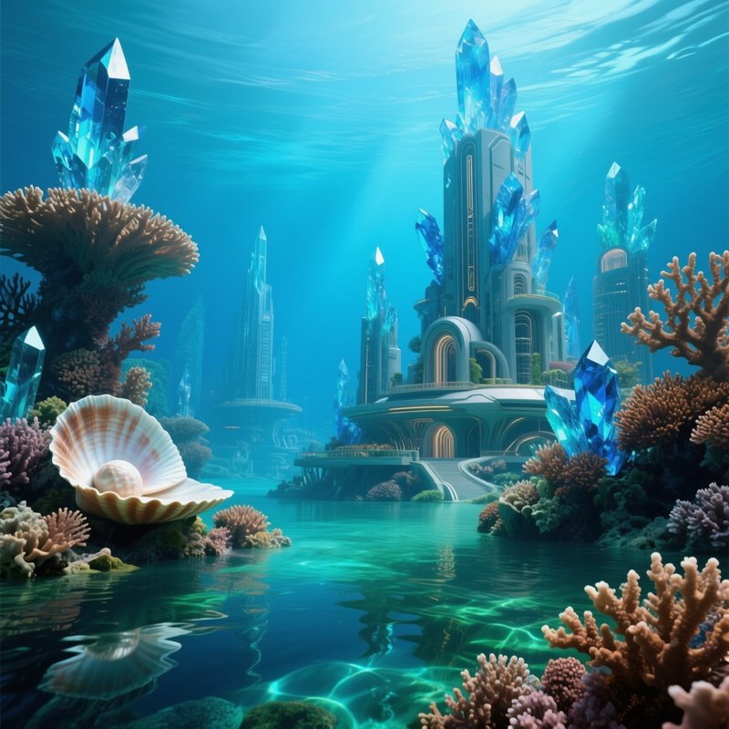 Coral City Crystal Towers Underwater Image