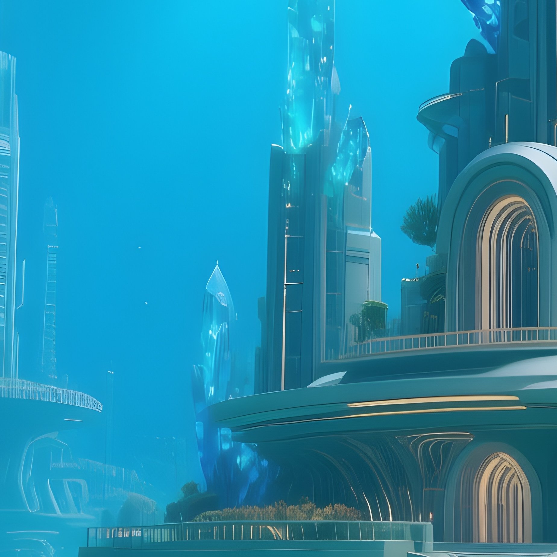 Coral City Crystal Towers Underwater Image - Full Resolution Quality Preview