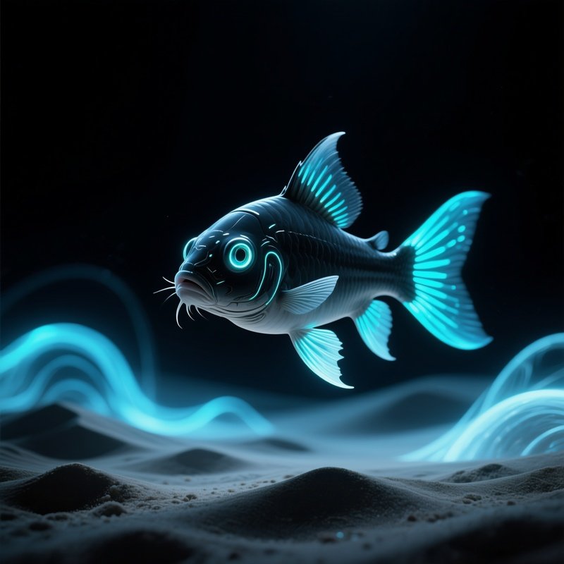 Corydoras Catfish Sifting Through Sandy Substrate Science Fiction