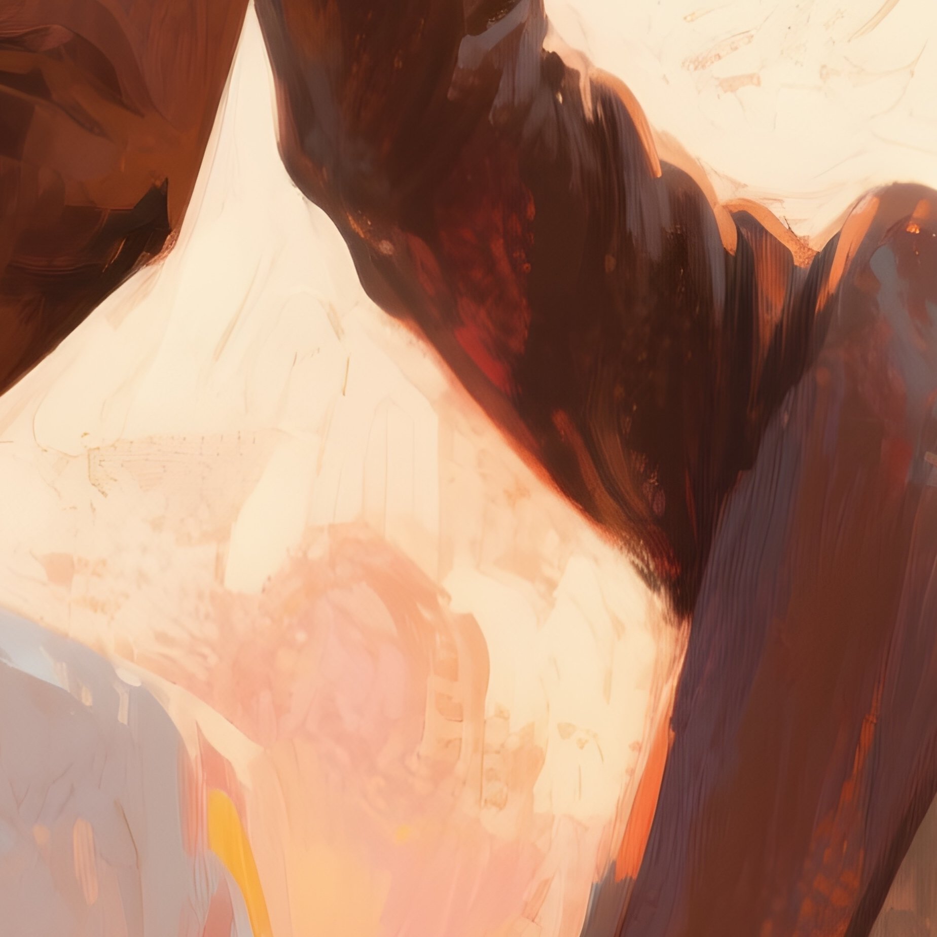 Coworkers High Fiving Success In Painting - Full Resolution Quality Preview