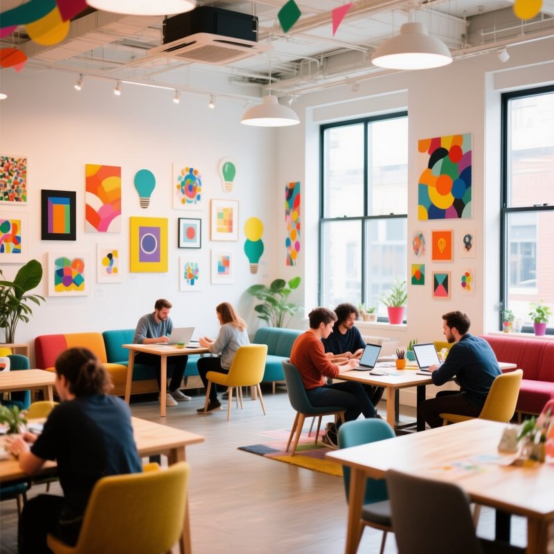 Coworking Space Collaboration Creative Workspace