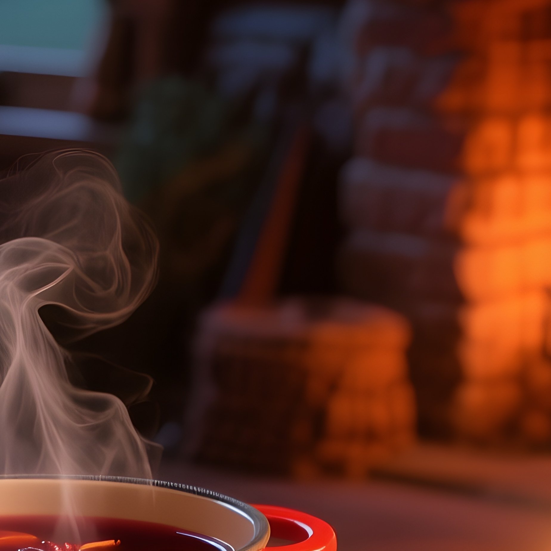 Cozy Fireplace Nook Winter Twilight - Full Resolution Quality Preview