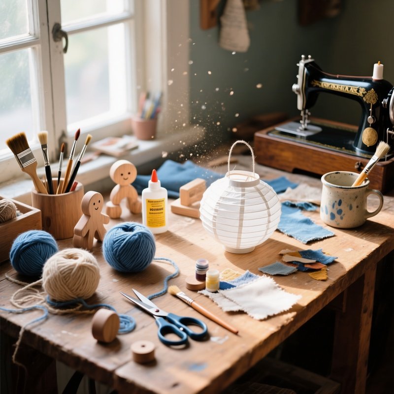 Crafts And Miscellaneous Craft Table