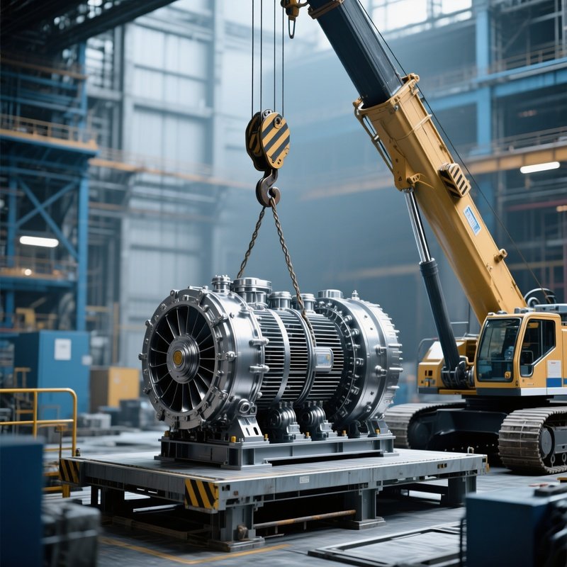 Crane Lifting Generator Industrial Platform