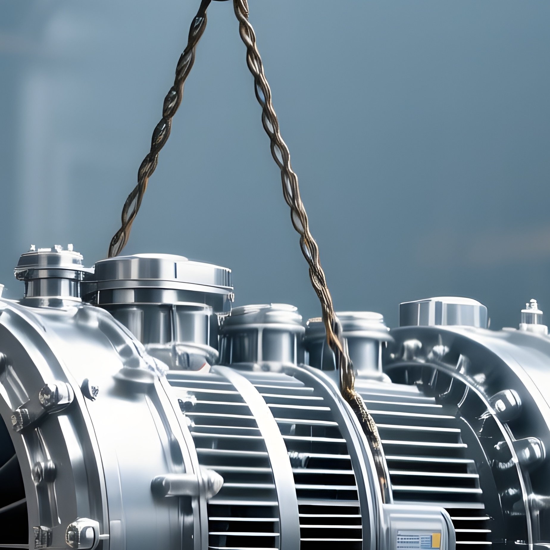 Crane Lifting Generator Industrial Platform - Full Resolution Quality Preview