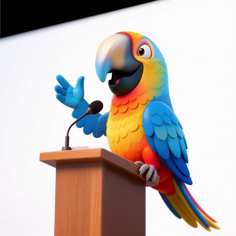Crazy_Animal_Parrot_Motivational_Speech_Podium_1