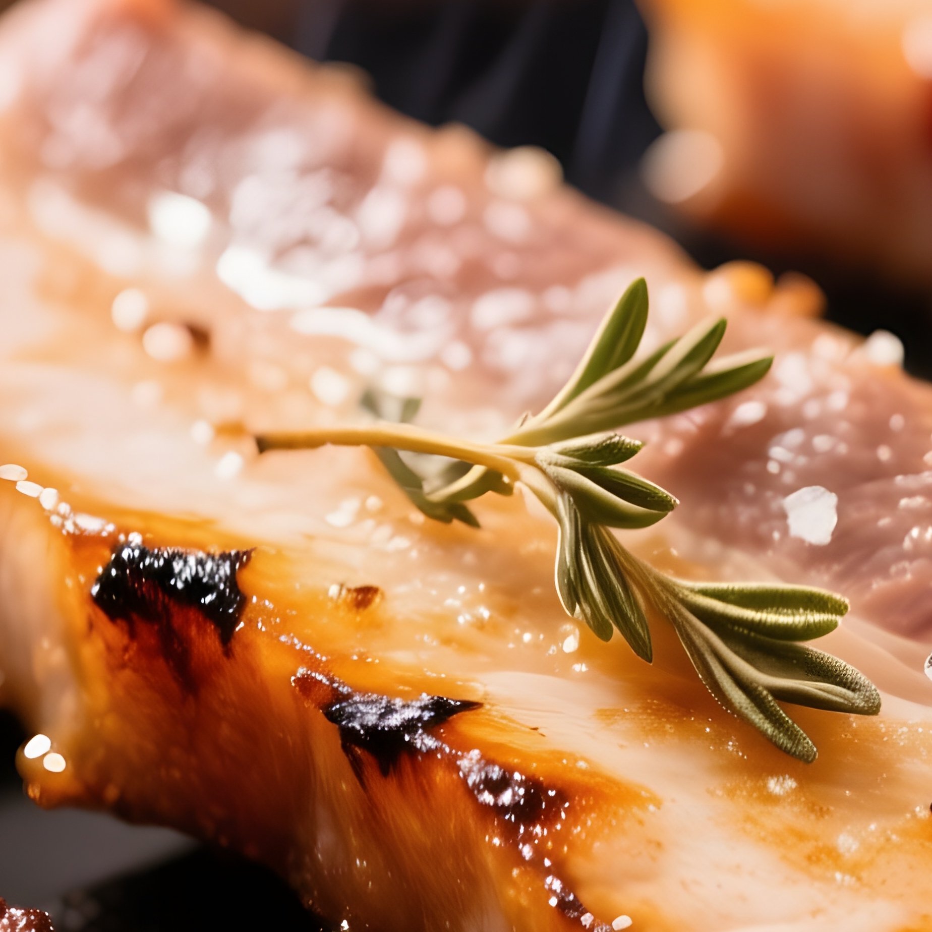 Crispy Grilled Pork Belly Strips - Full Resolution Quality Preview