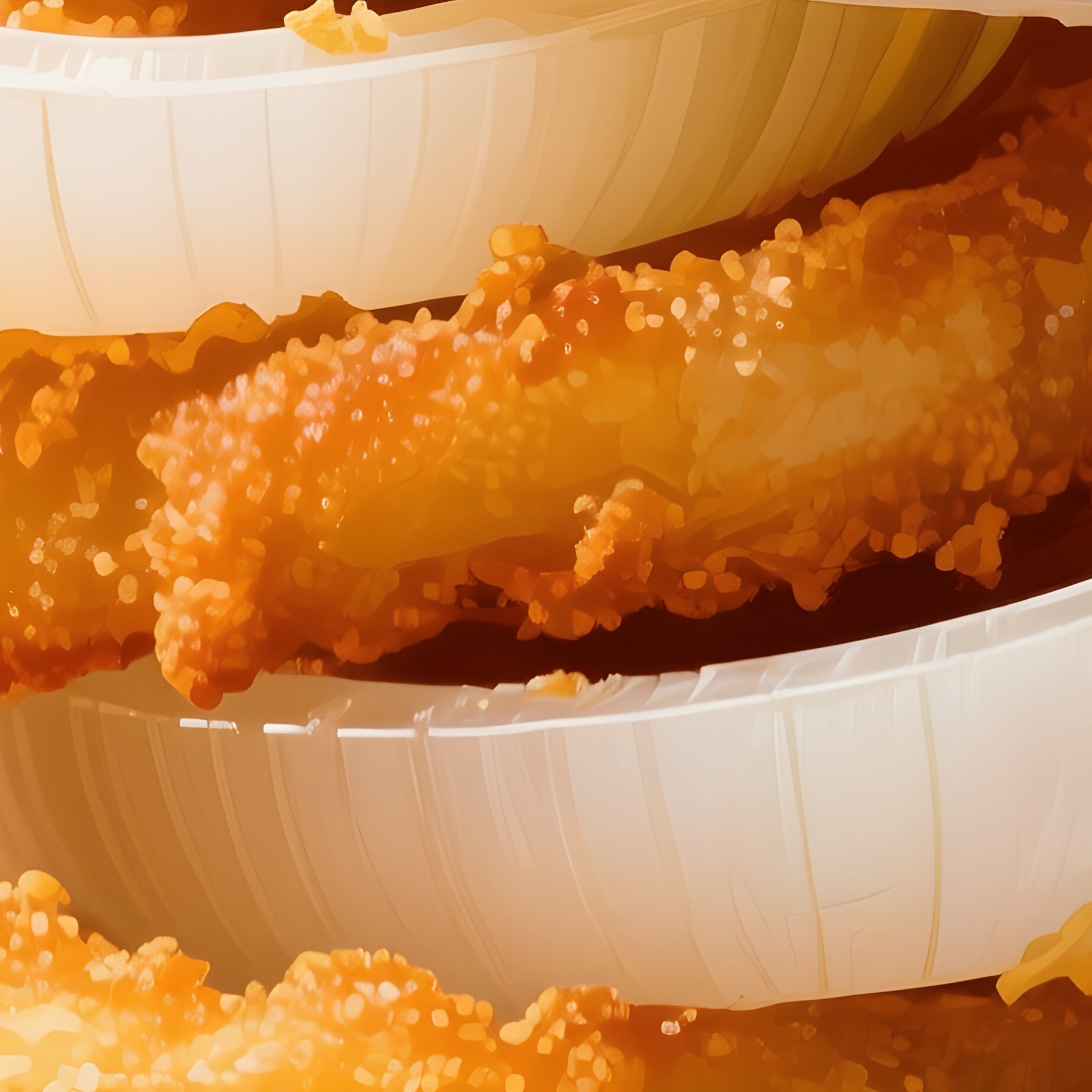 Crispy Onion Rings Towering Stack Fried Golden Brown Thick Paint - Full Resolution Quality Preview
