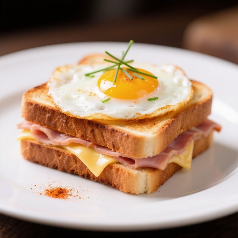 Croque Madame Sunny Side Up Egg