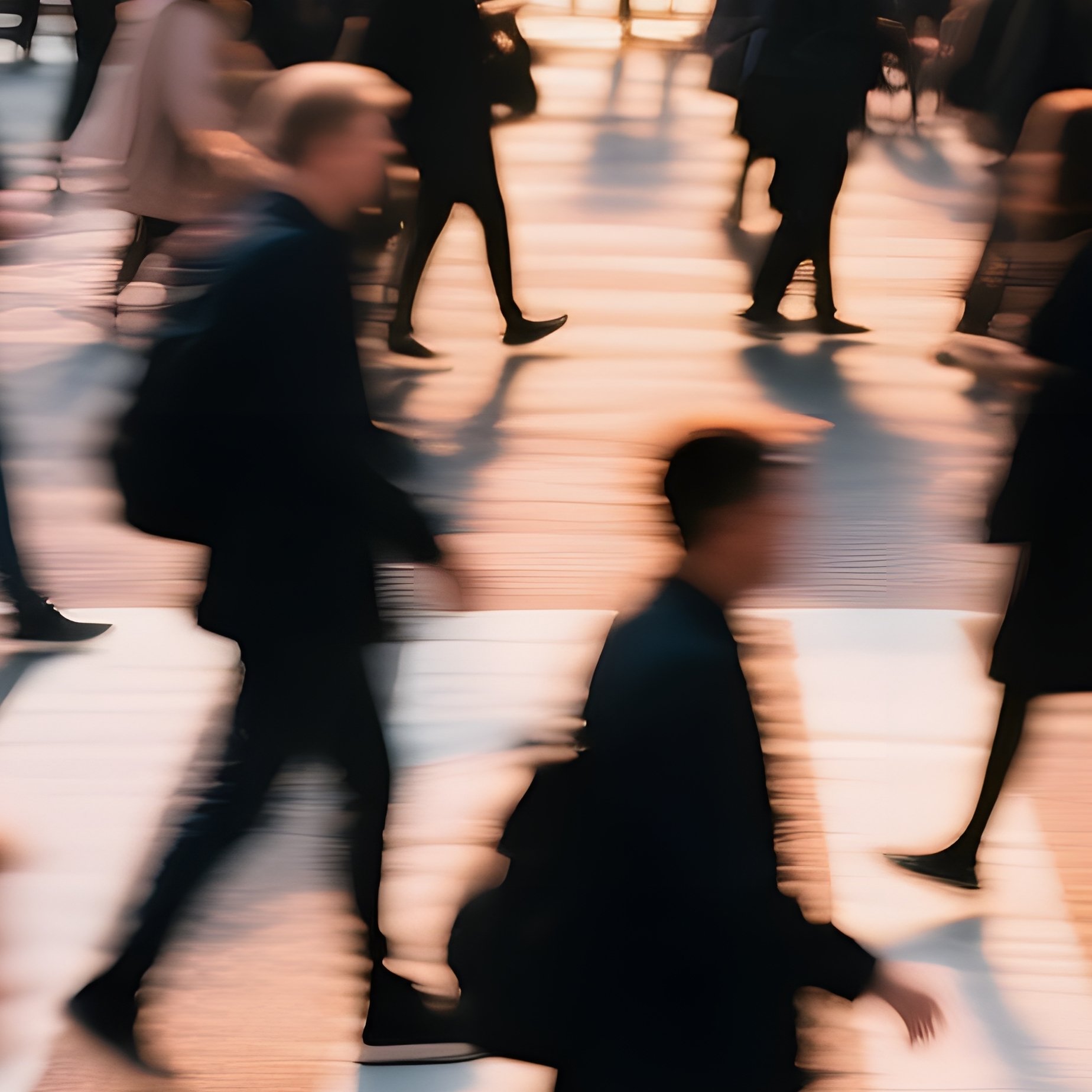 Crowd Of People Crossing A Street Crowd Urban Life - Full Resolution Quality Preview