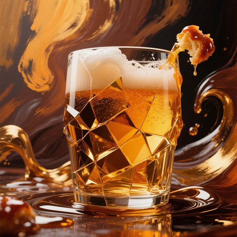 Crunch Glaze Beer Pairing Abstract Art
