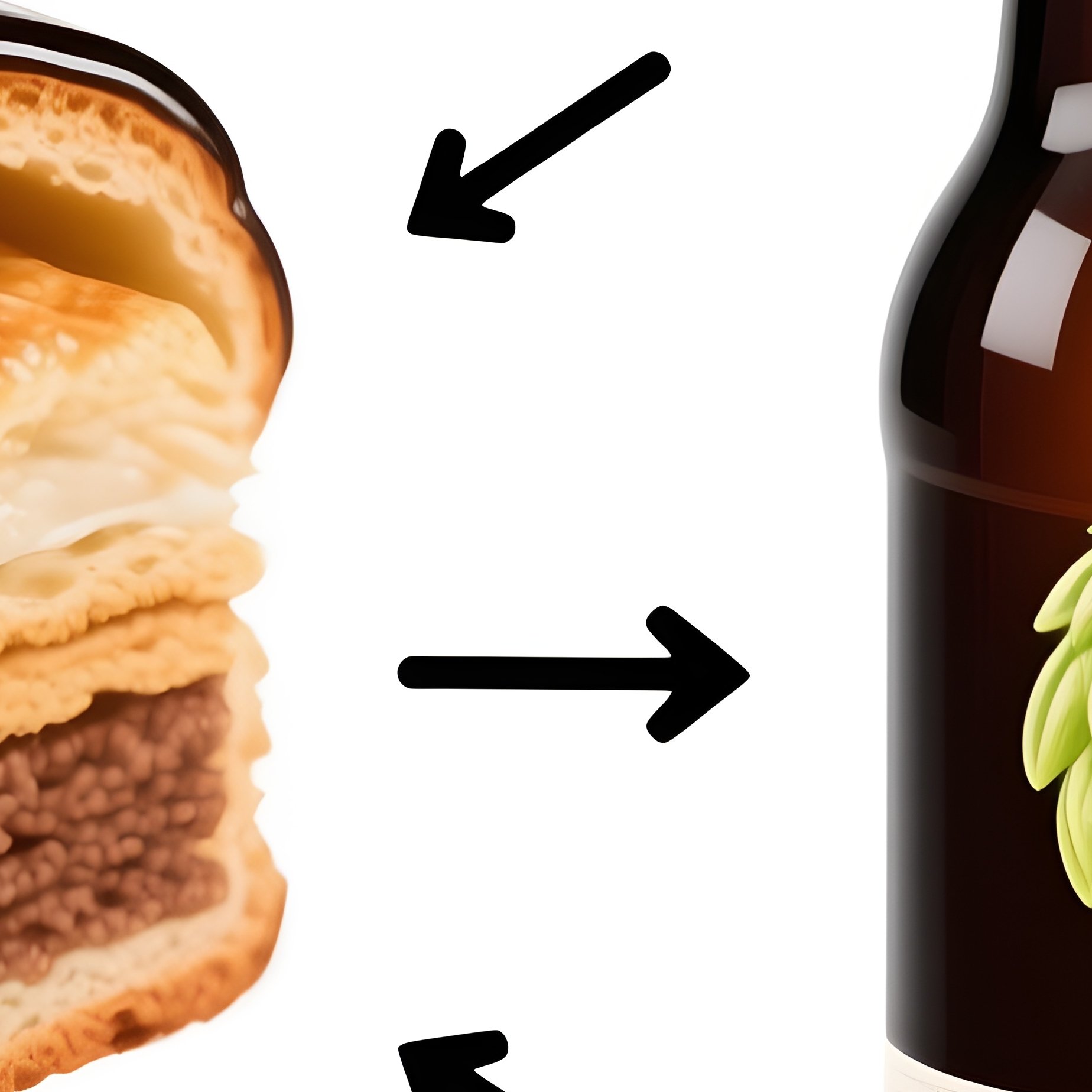 Crunch Glaze Beer Pairing Technical Illustration - Full Resolution Quality Preview