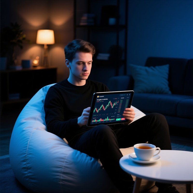 Crypto Trading On Tablet