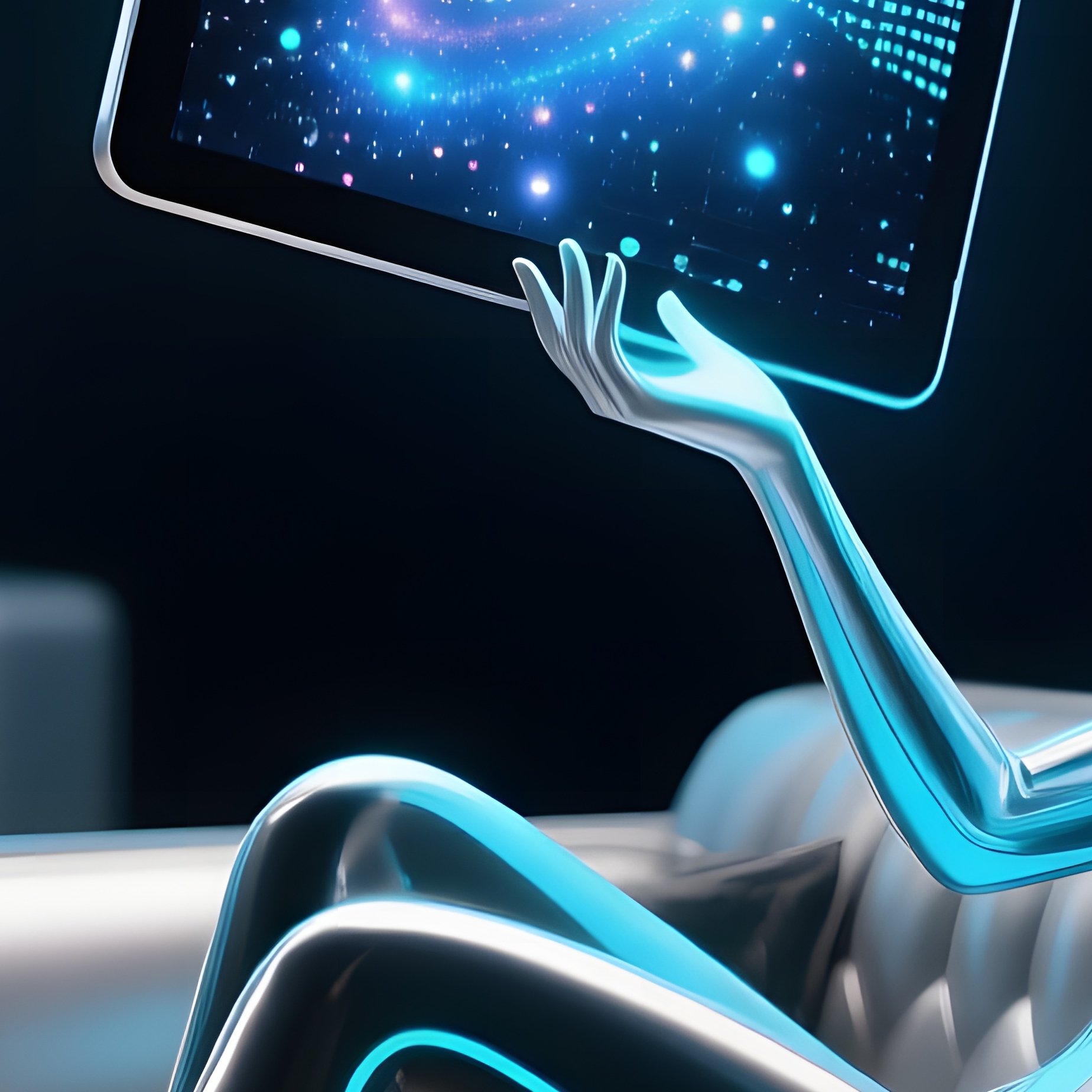 Curvy Pop Up Girl In Corporate Lounge - Full Resolution Quality Preview