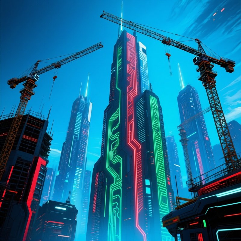 Cybernetic Skyscrapers Science Fiction