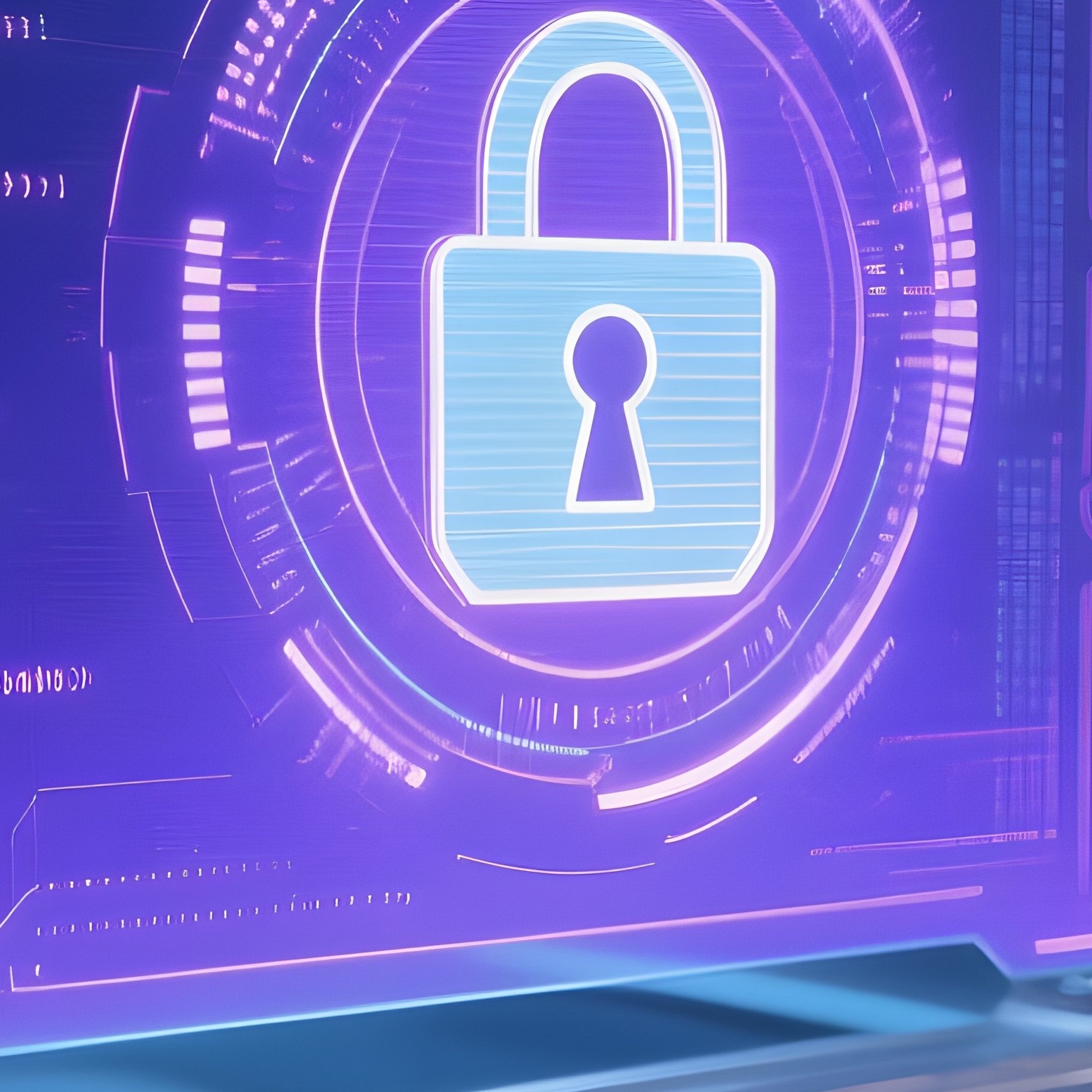 Cybersecurity Code Futuristic - Full Resolution Quality Preview