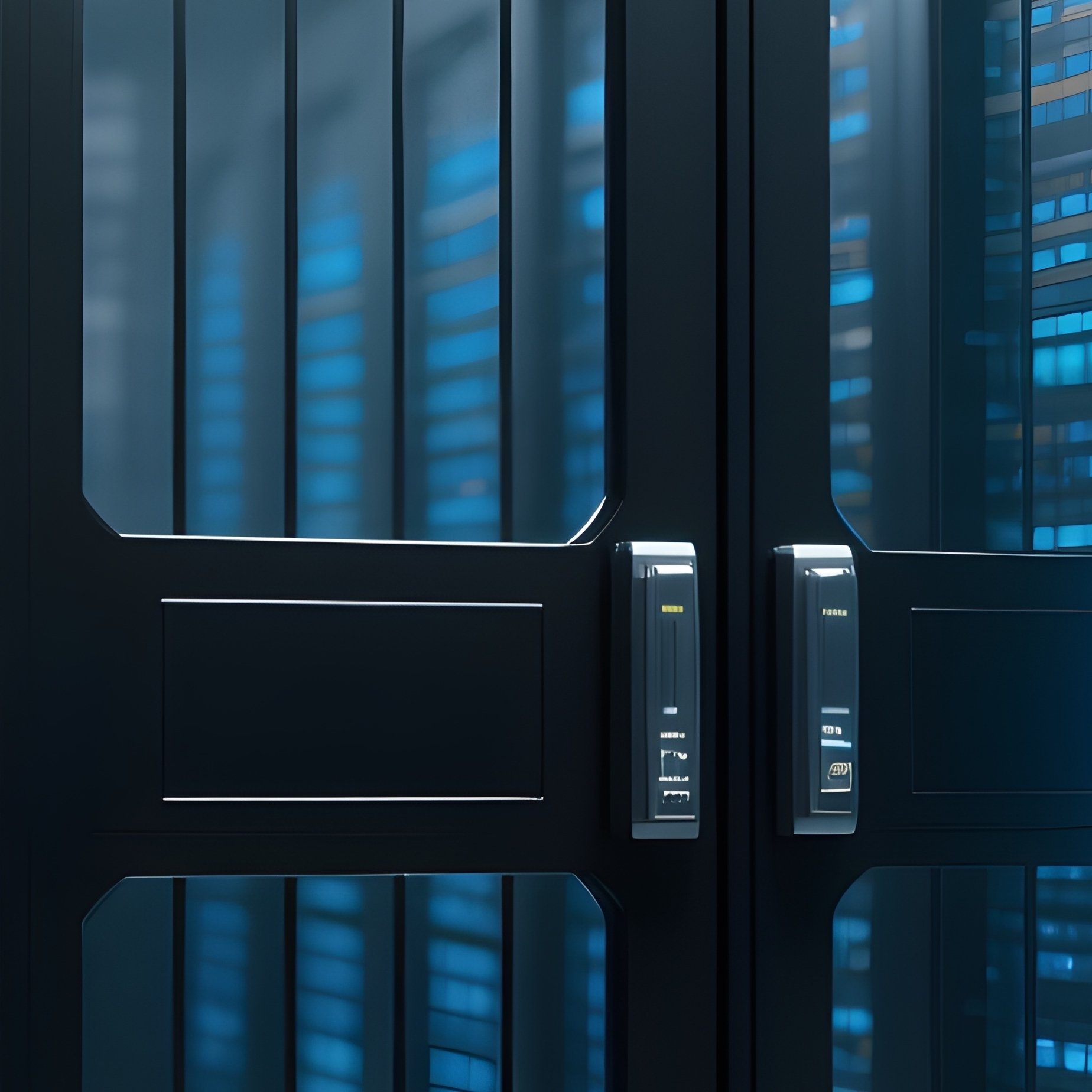 Cybersecurity Datacenter Security Gate - Full Resolution Quality Preview