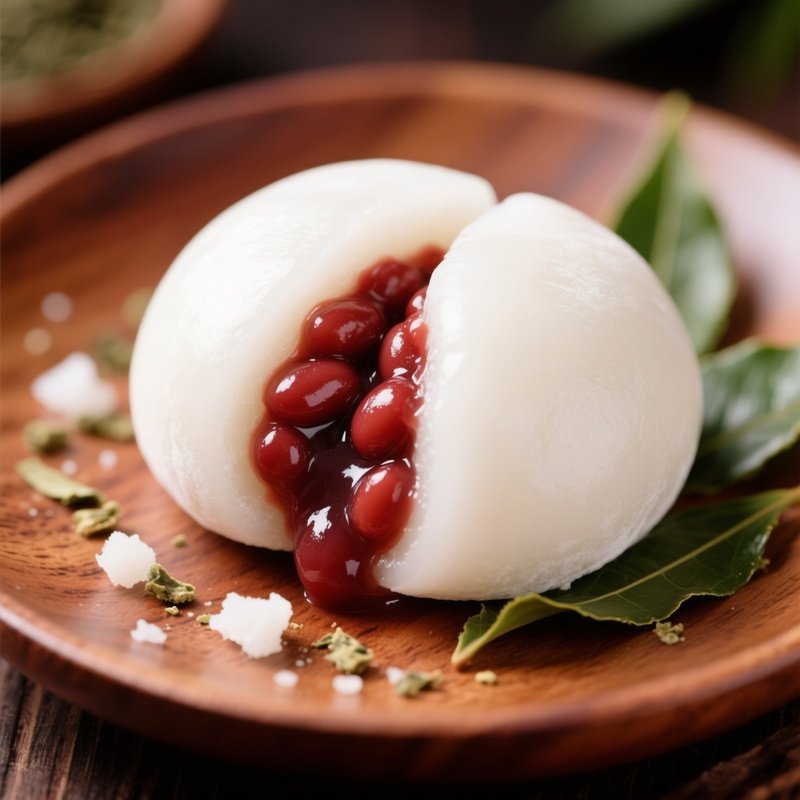 Daifuku Mochi Filled With Sweet Red Bean Paste