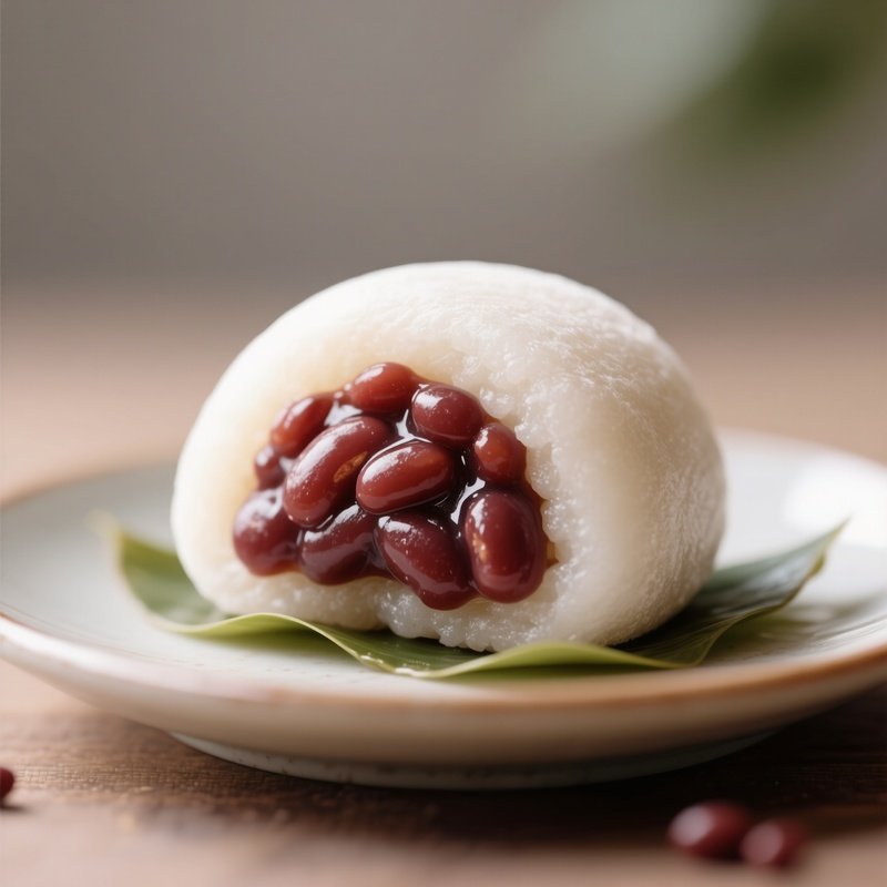 Daifuku Mochi Filled With Sweet Red Bean Paste