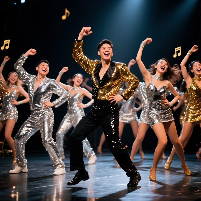 Dancers In Sync Musical Performance