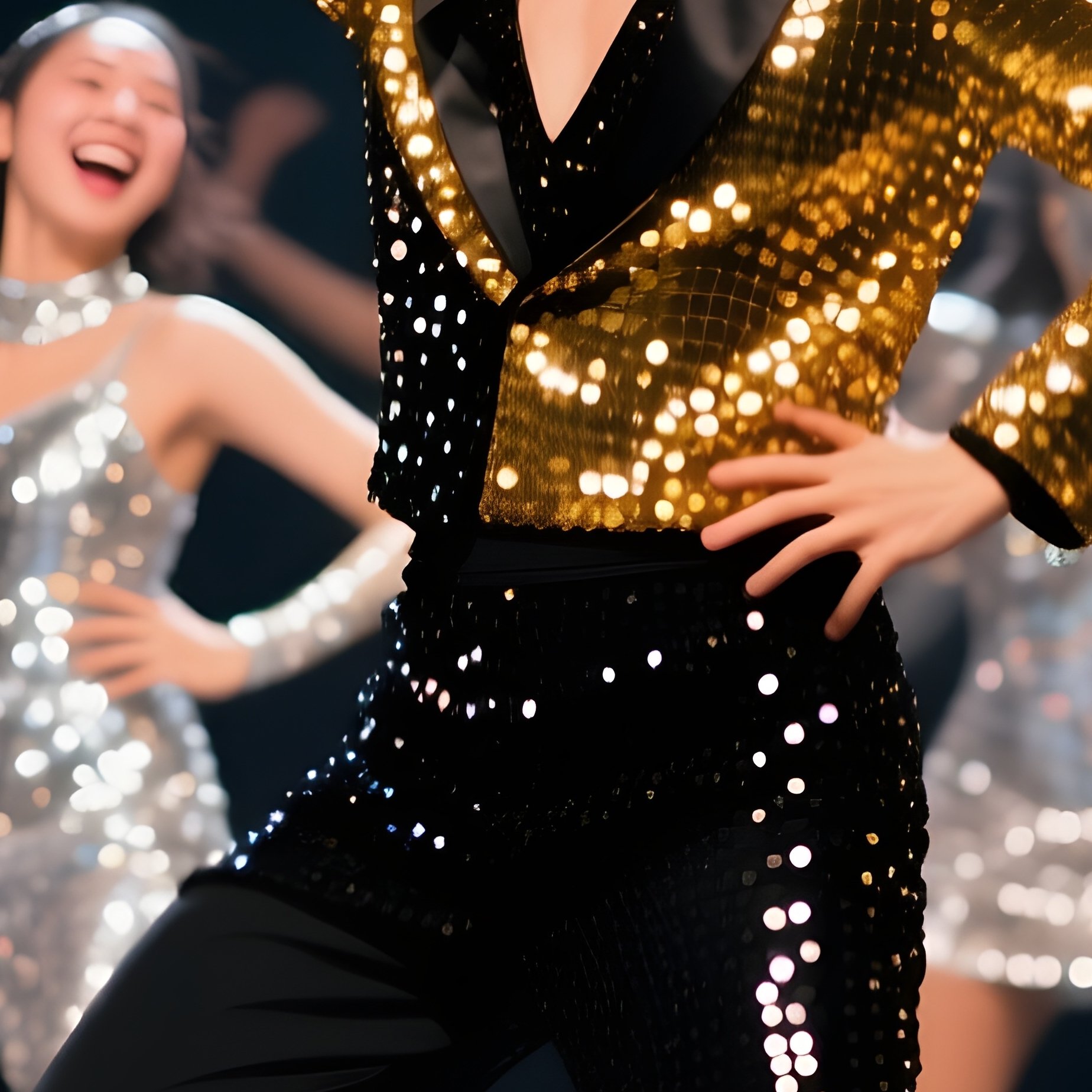 Dancers In Sync Musical Performance - Full Resolution Quality Preview