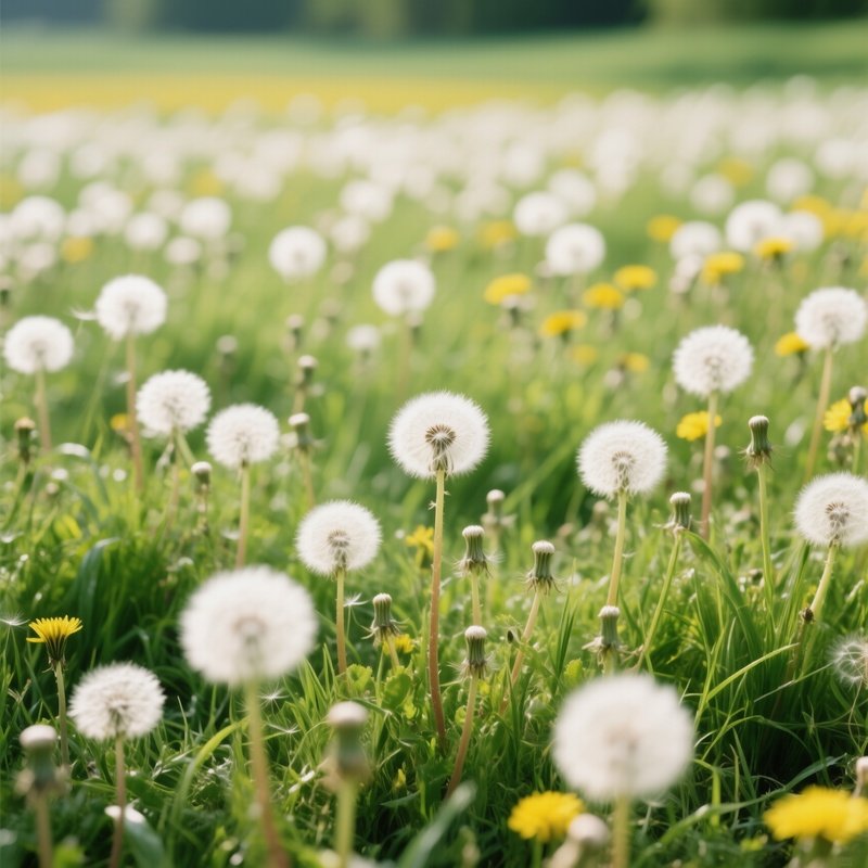 Dandelion Seed Heads Dandelion Nature