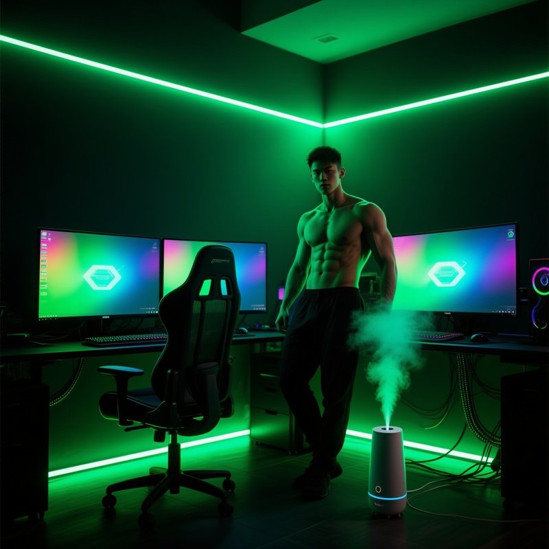 Dark Room Gaming Studio Transformed Office Six Pack Gamer