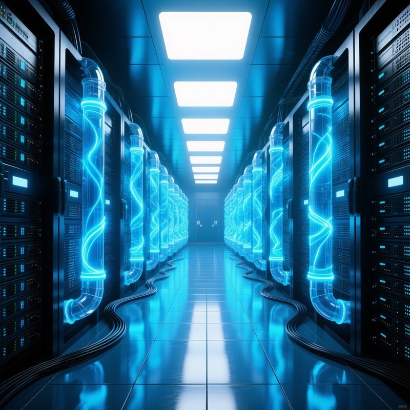 Data Flow In A Server Room Server Room Data Center