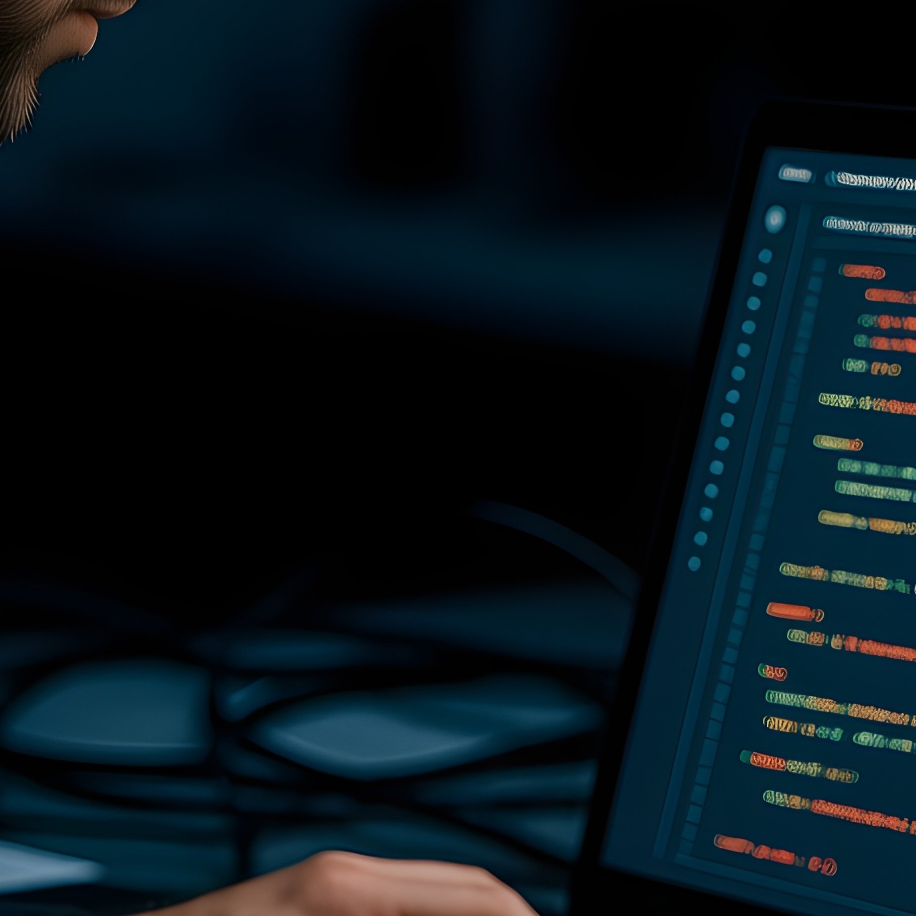 Data Security Engineer At Workstation - Full Resolution Quality Preview