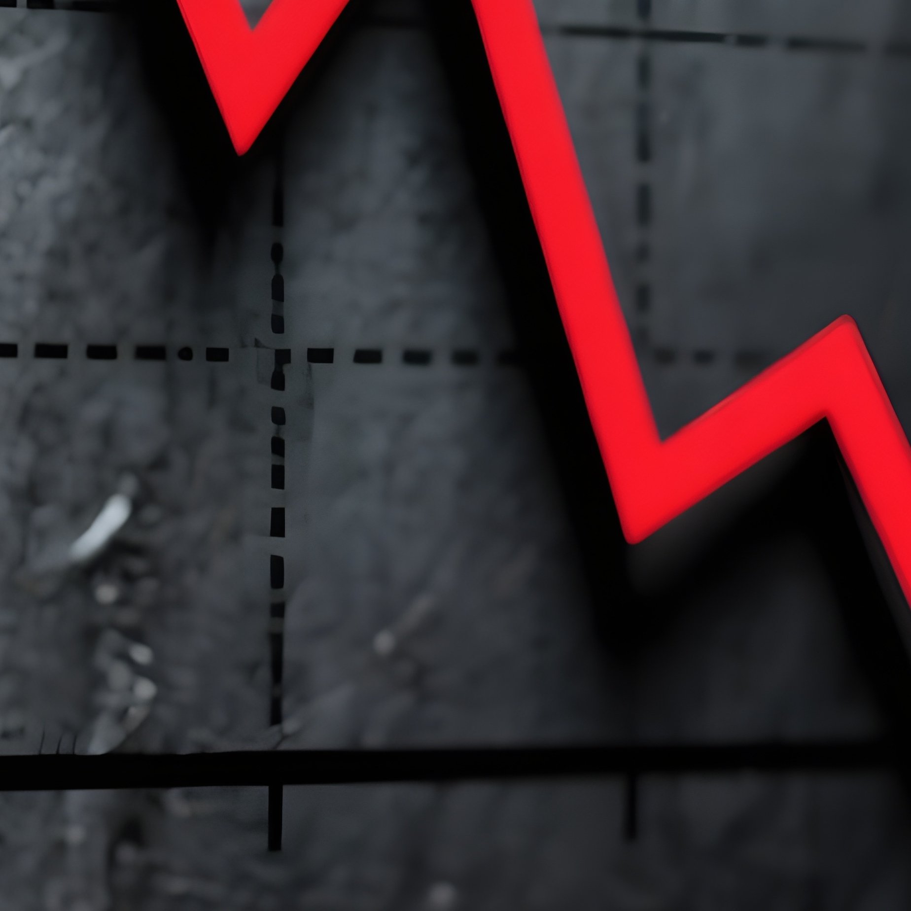 Dead Cat Bounce Chart Art - Full Resolution Quality Preview